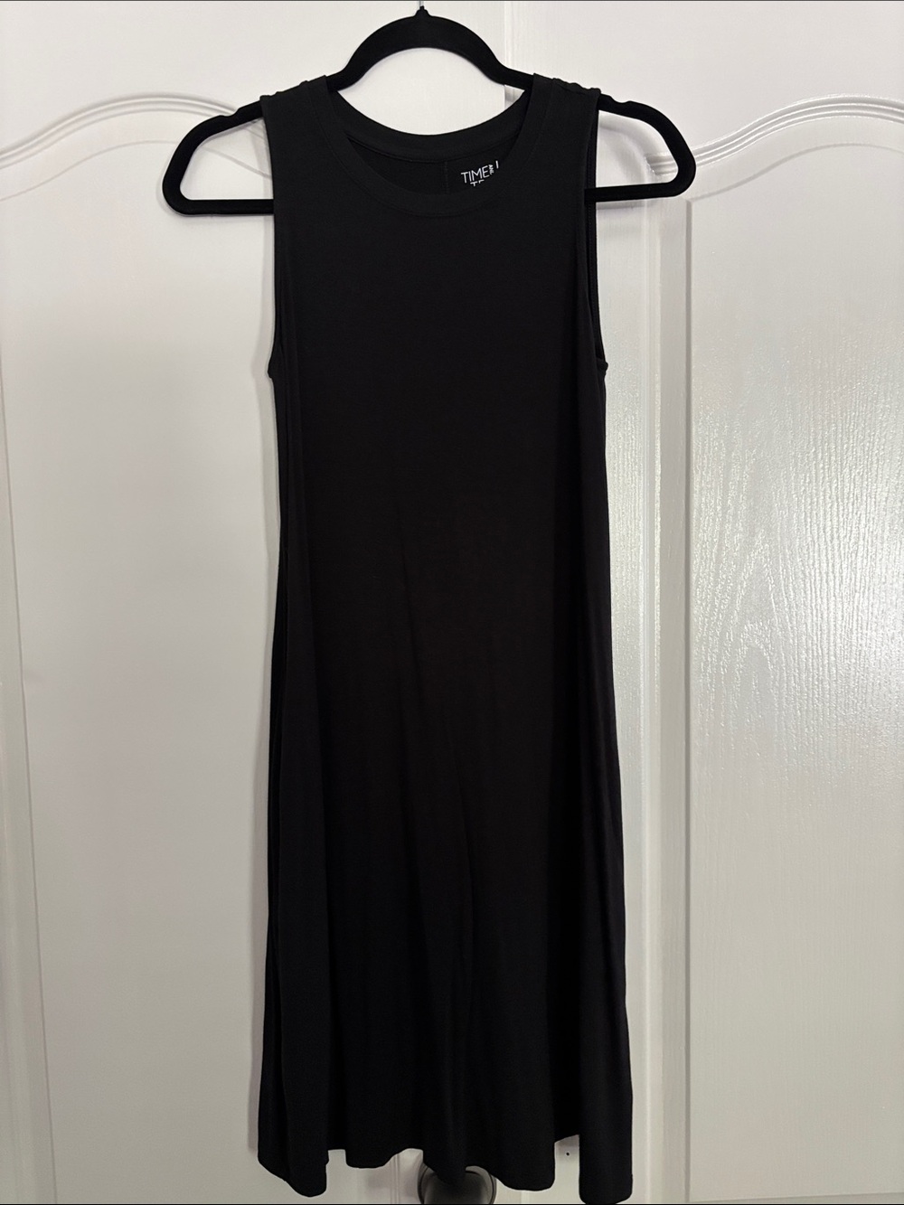 Black Sleeveless Swing Dress
